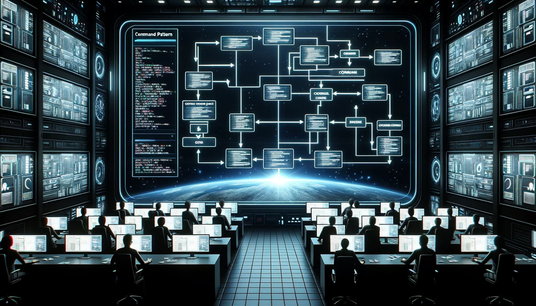 diagram illustrating the flow of the command pattern