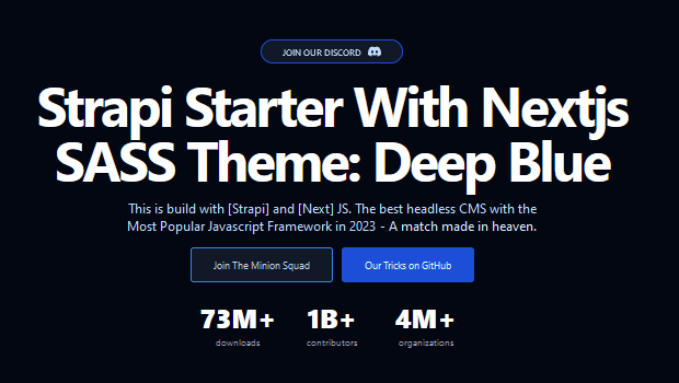 Opensource Strapi Starter Theme 